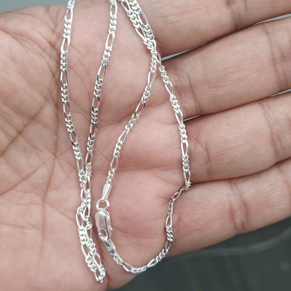 925 Sterling Silver Figaro Chain
